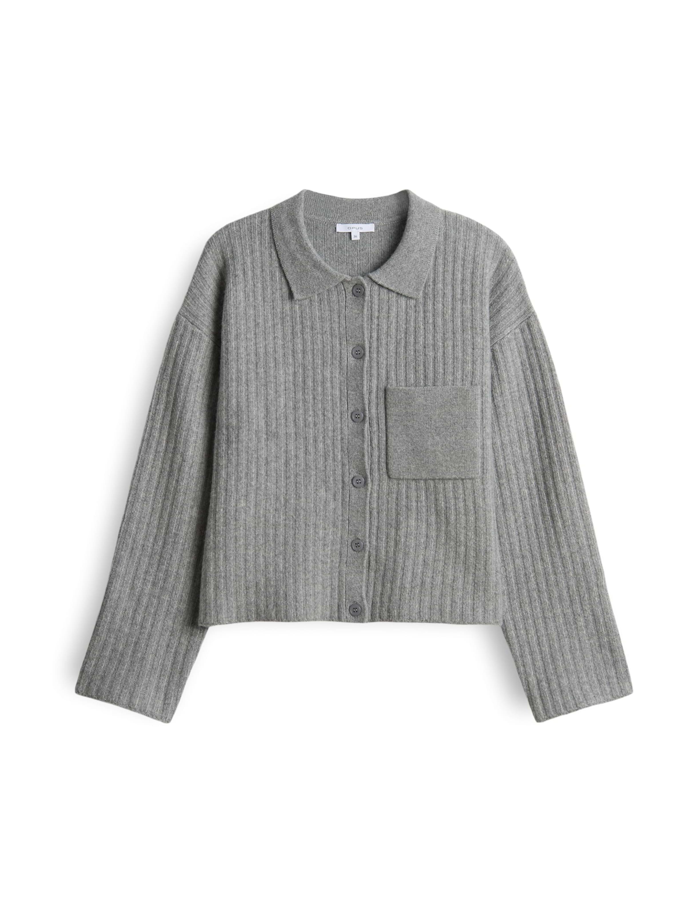 Cardigan 'Dinkine' OPUS en gris : devant