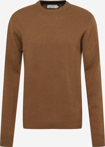 Casual Friday Sweater 'CFKarl' in Brown: front