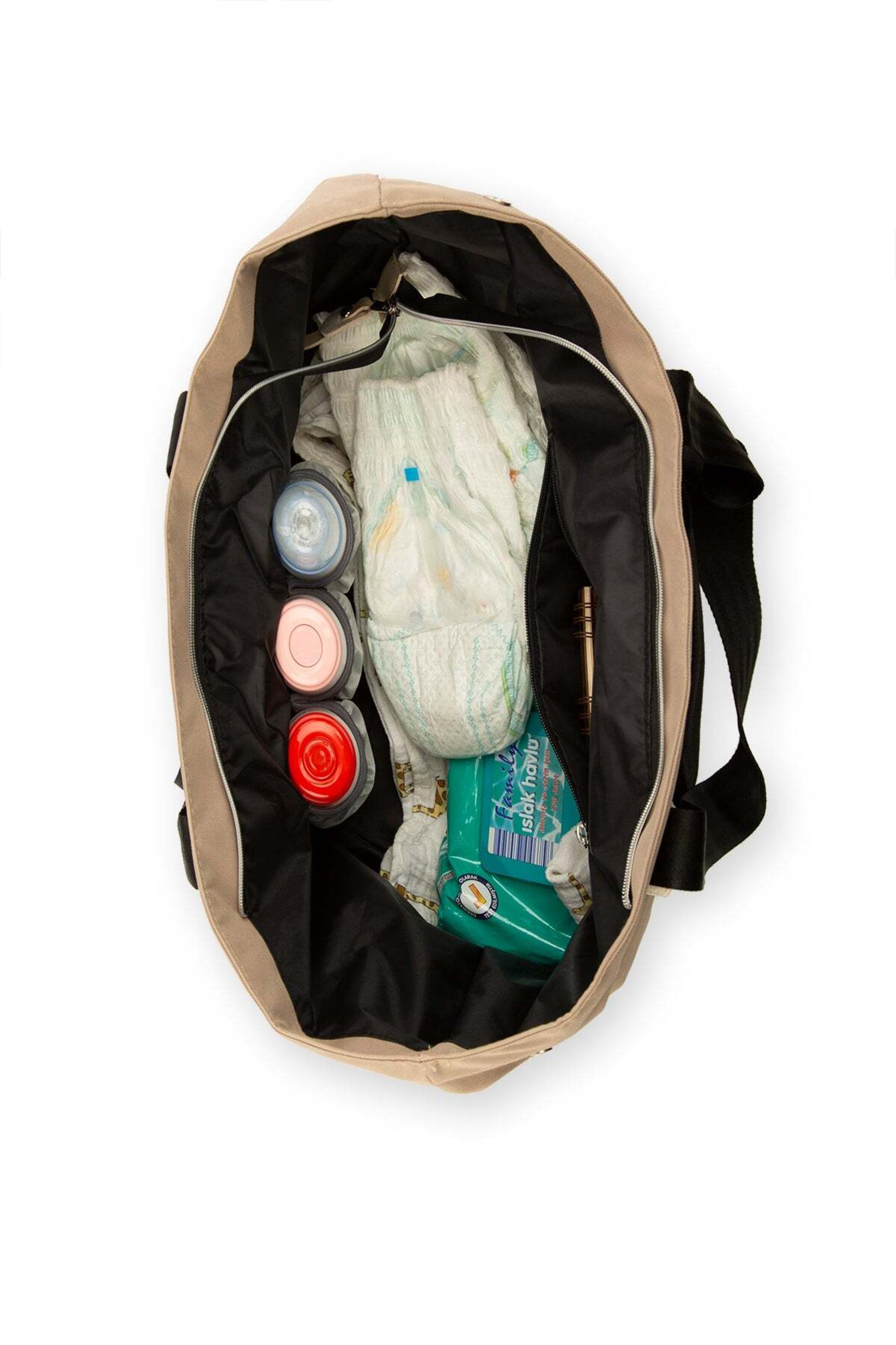 Bagmori Τσάντα αλλαξιέρα σε καφέ