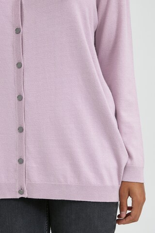 PULZ Jeans Knit Cardigan 'PZSARA' in Purple