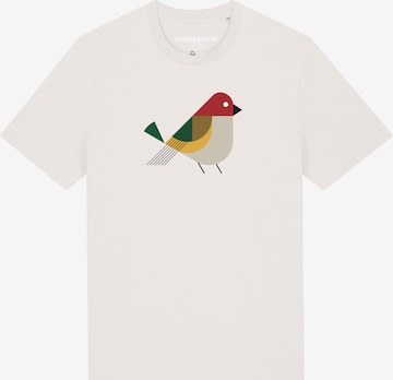 T-Shirt ' Vogel ' Watapparel en blanc : devant
