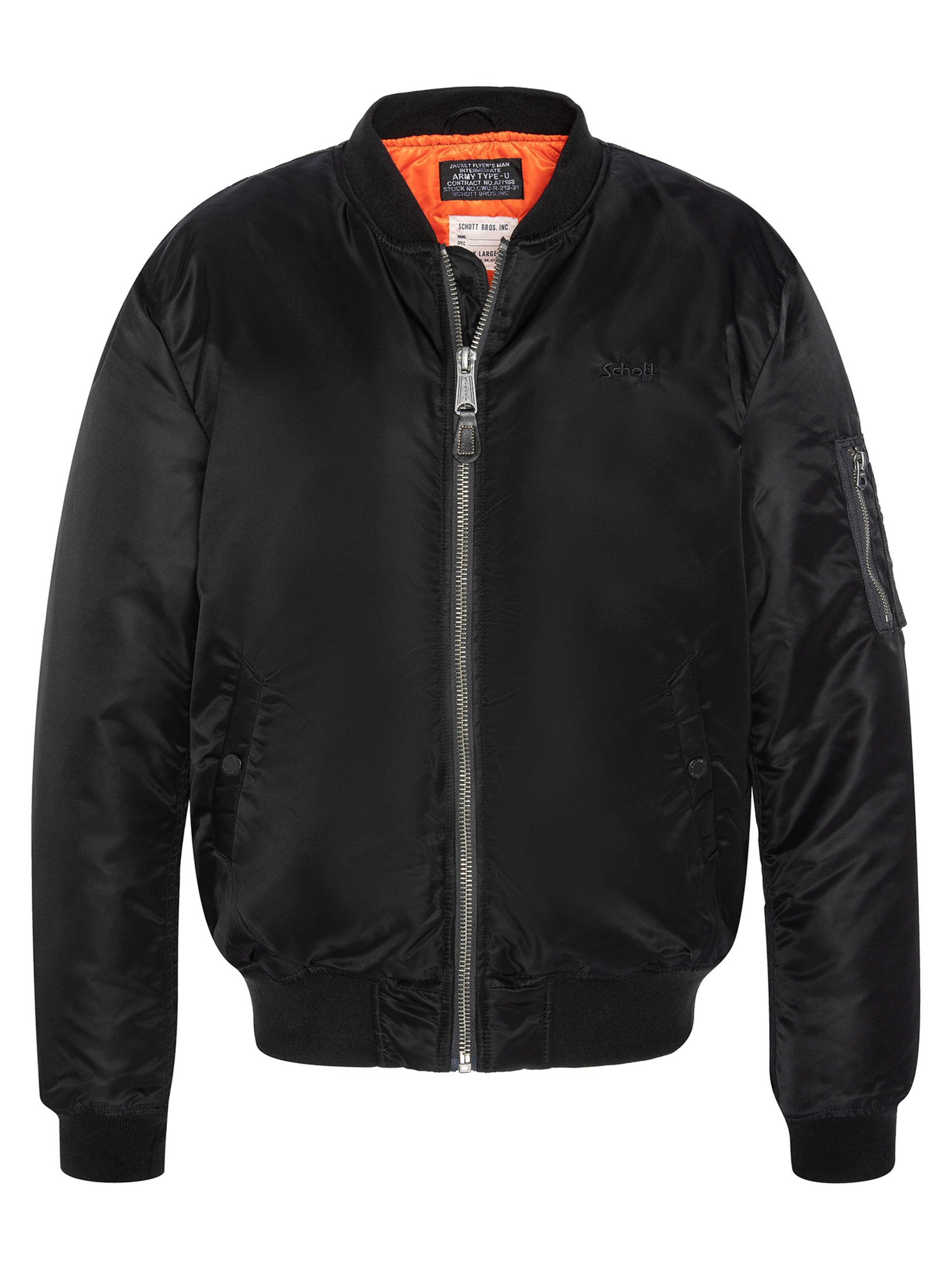 Schott NYC Between-Season Jacket in Black: front