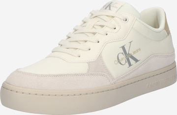 Calvin Klein Jeans Ниски маратонки 'CLASSIC' в бяло: отпред