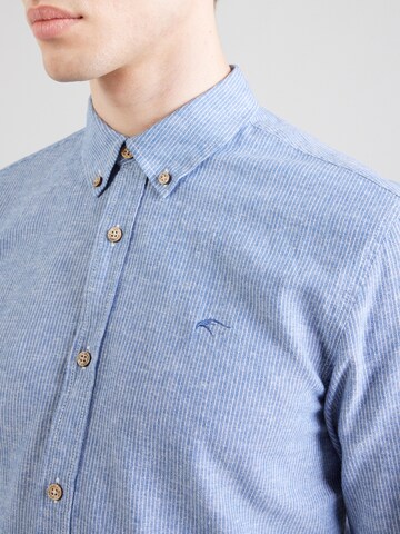 INDICODE JEANS Regular Fit Hemd 'INSefle' in Blau