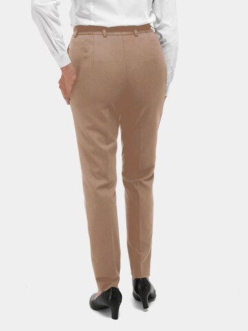 Coupe slim Pantalon 'Anna' Goldner en beige