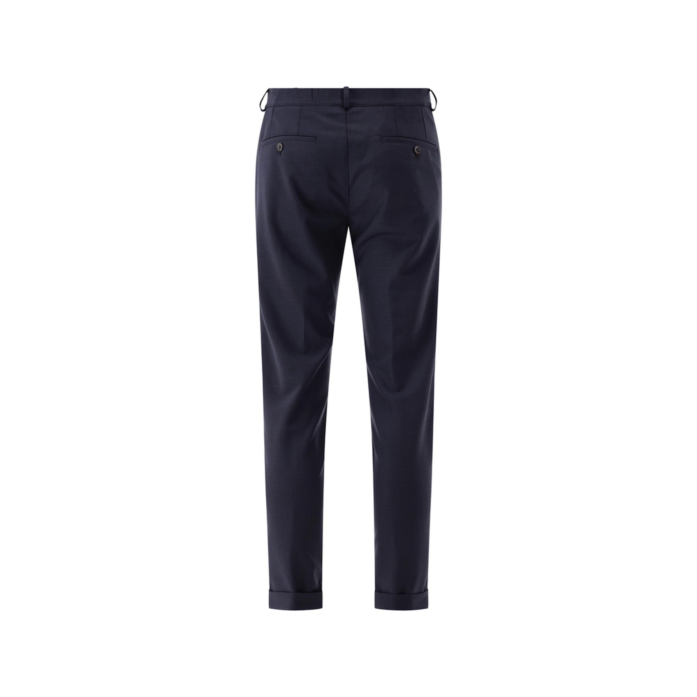 CARL GROSS Slim fit Pleated Pants in Blue