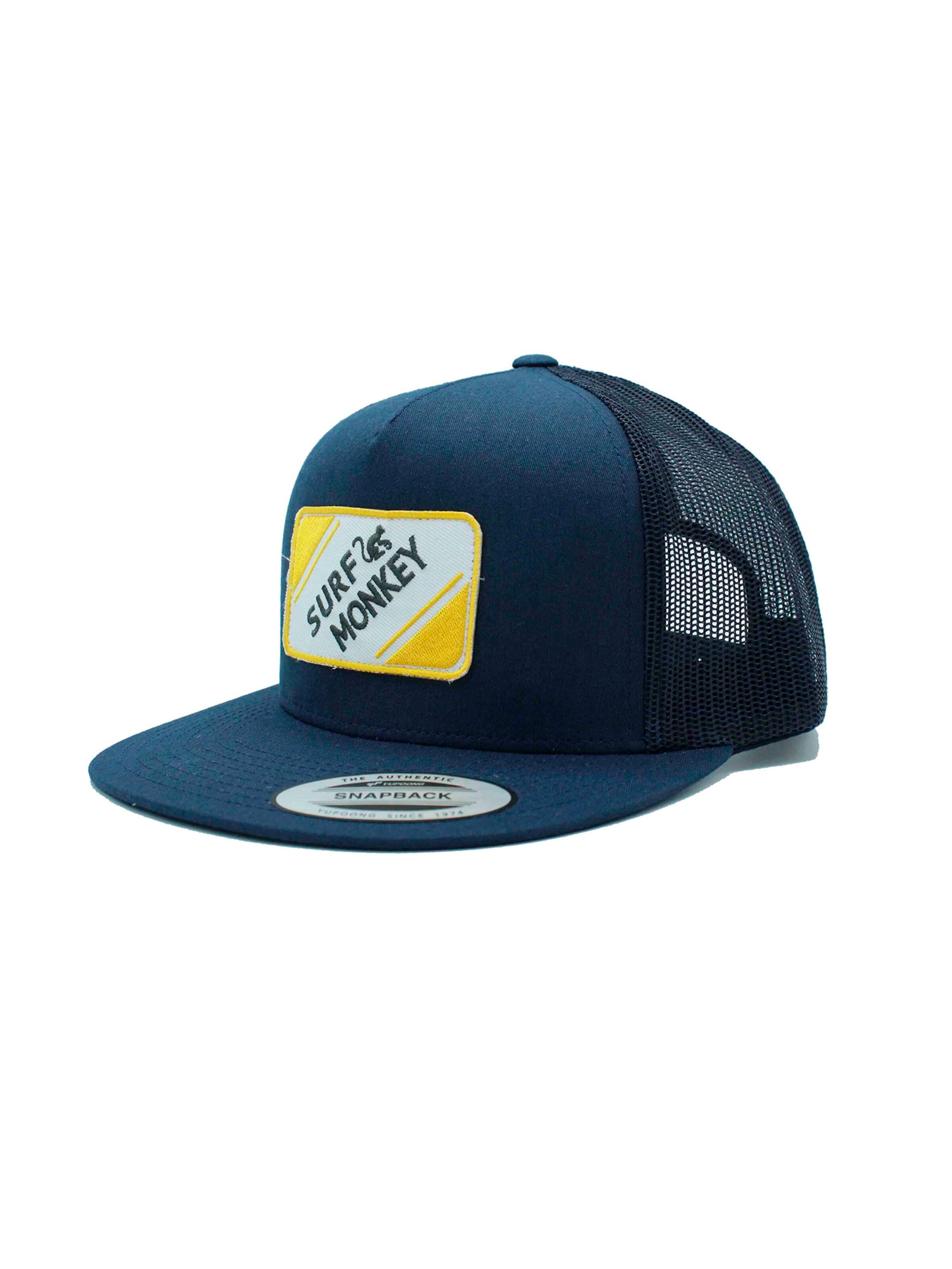 Surf Monkey Athletic Cap in Yellow: front