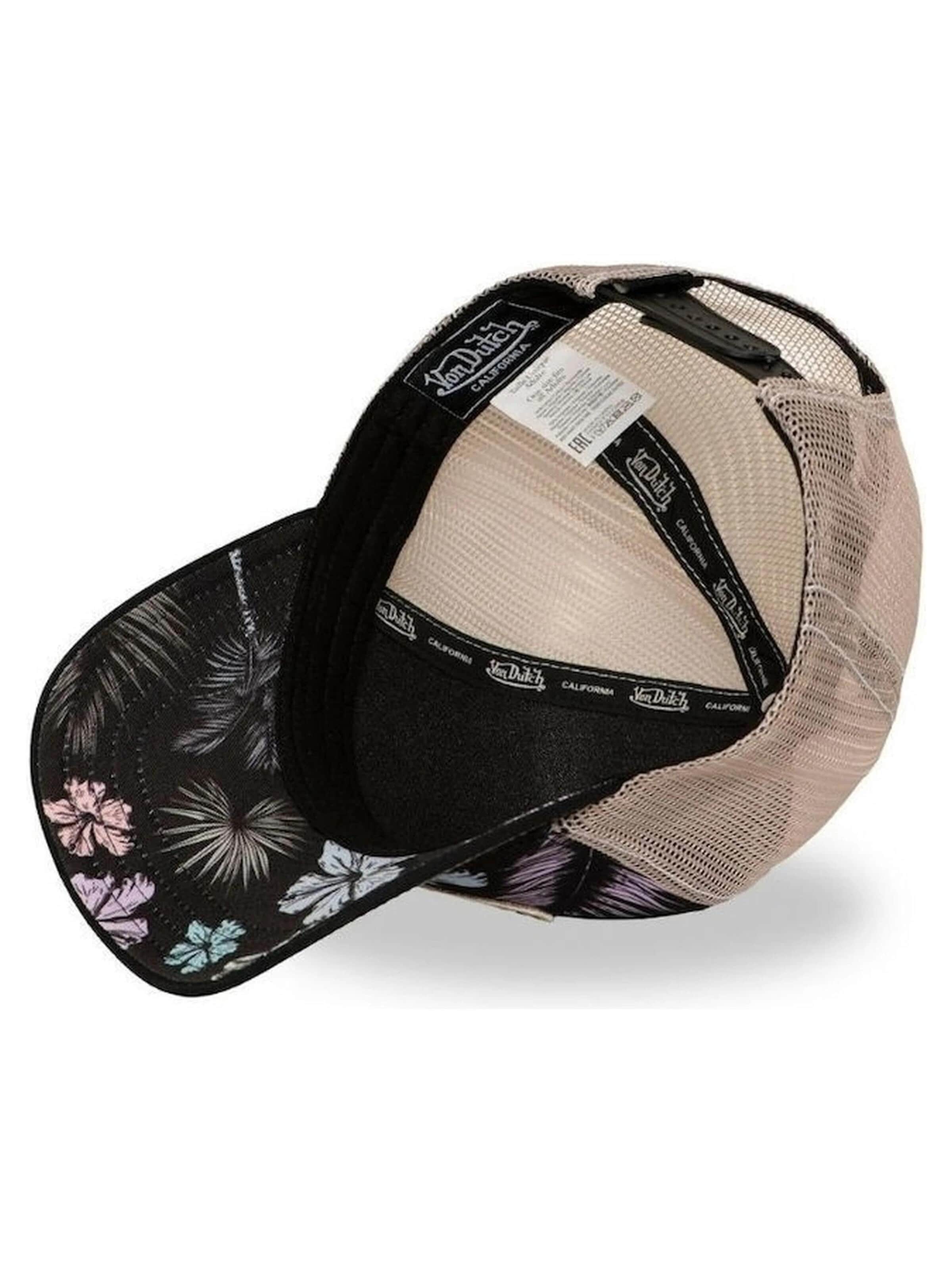 Von Dutch - Gorra 'Gorra von dutch negra flores subl 17 trucker cap 5' en negro