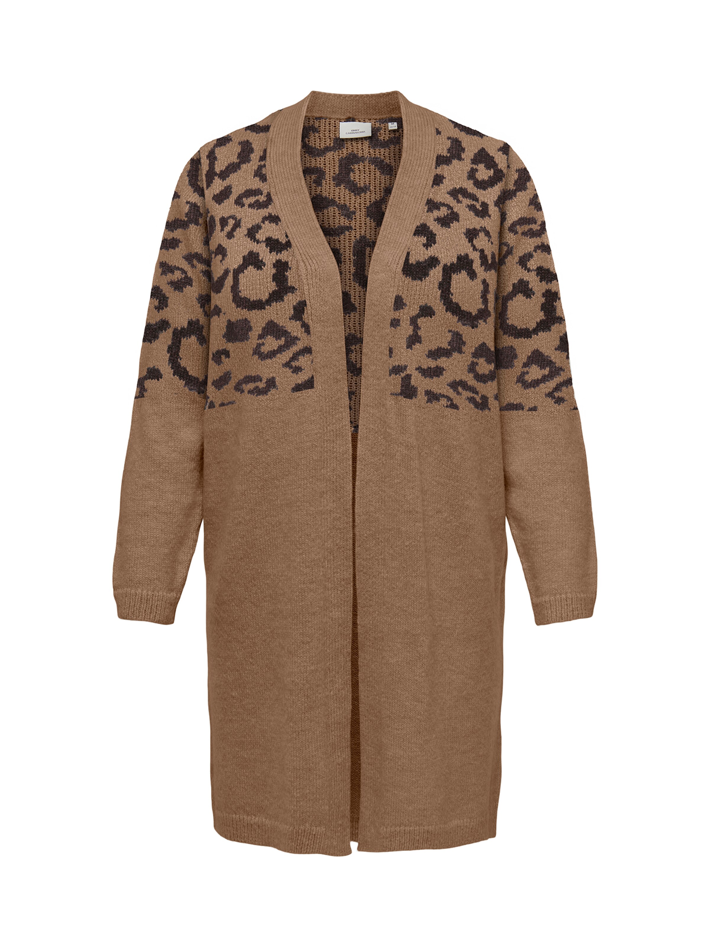 Cardigan 'CARJADE' ONLY Carmakoma en marron : devant