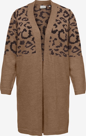 Cardigan 'CARJADE' ONLY Carmakoma en marron : devant