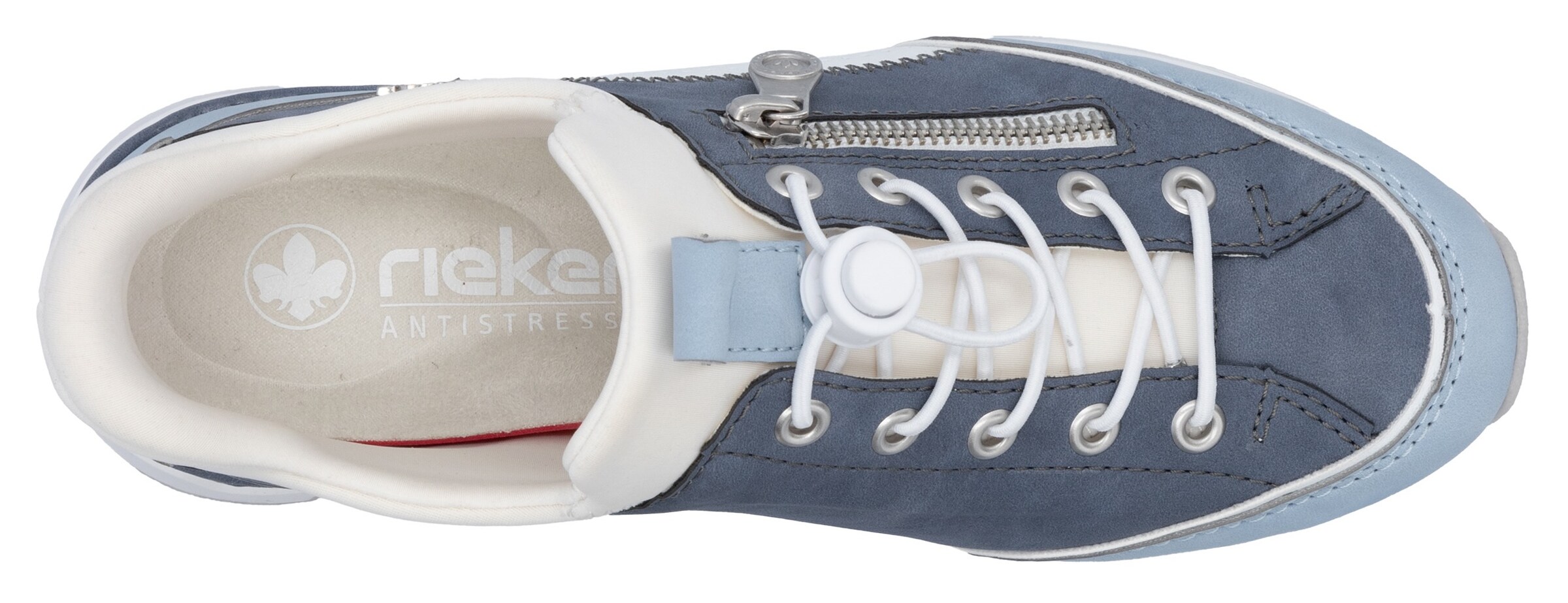 Baskets basses Rieker en bleu