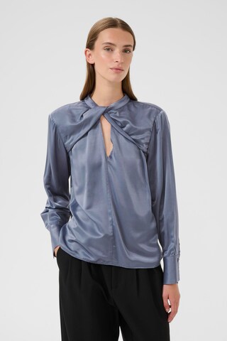 KAREN BY SIMONSEN Bluse 'Blanca' i blå: forside