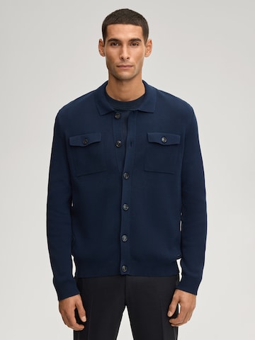 JOOP! Gebreid vest 'Owero' in Blauw: voorkant