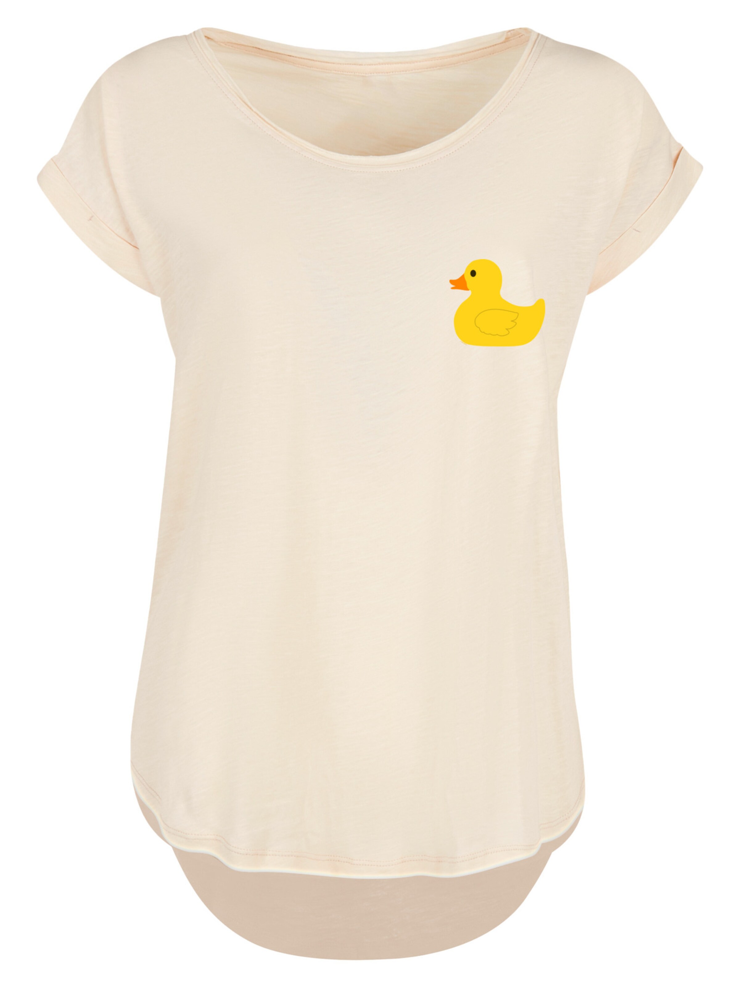 T-shirt 'Yellow Rubber Duck' F4NT4STIC en beige : devant