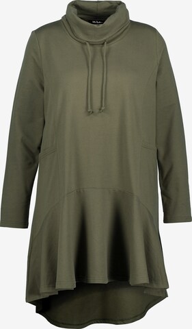 Sweat-shirt Ulla Popken en vert : devant