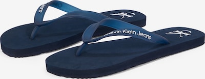 Šlepetės per pirštą iš Calvin Klein, spalva – tamsiai mėlyna / balta, Prekių apžvalga