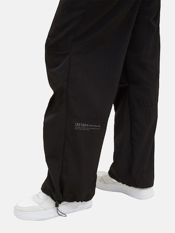 Loosefit Pantalon cargo TOM TAILOR DENIM en noir