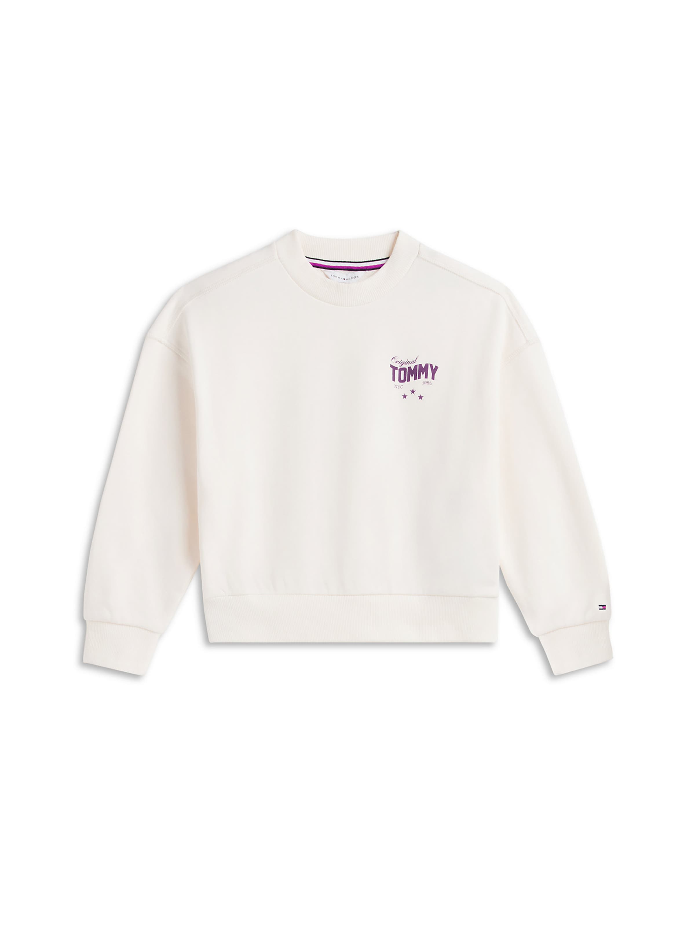 TOMMY HILFIGER Sportisks džemperis pieejams 98, krāsa - debeszils / lillā / rožkrāsas / balts, Preces skats