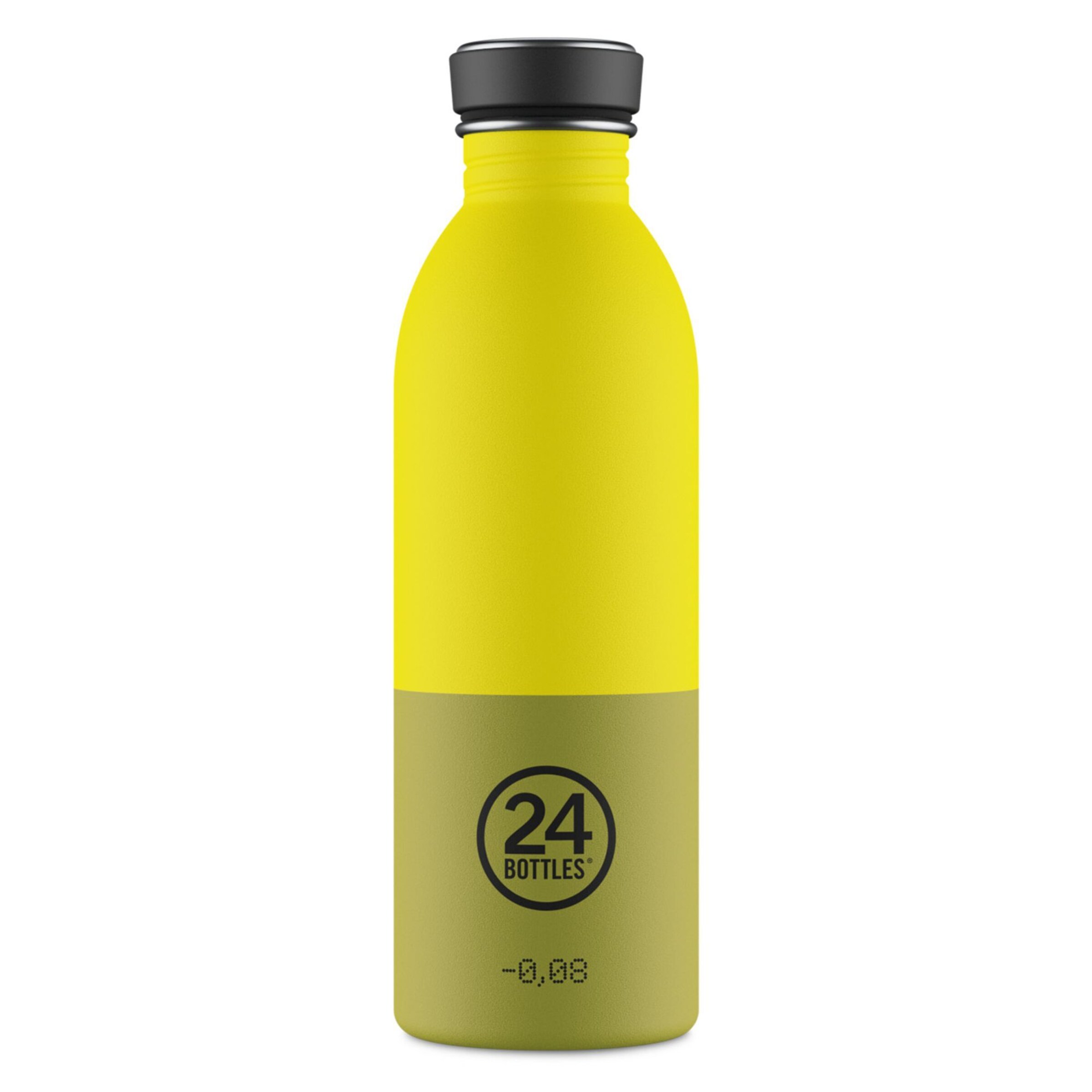 Borraccia 'Urban Horizon' di 24Bottles in giallo: frontale