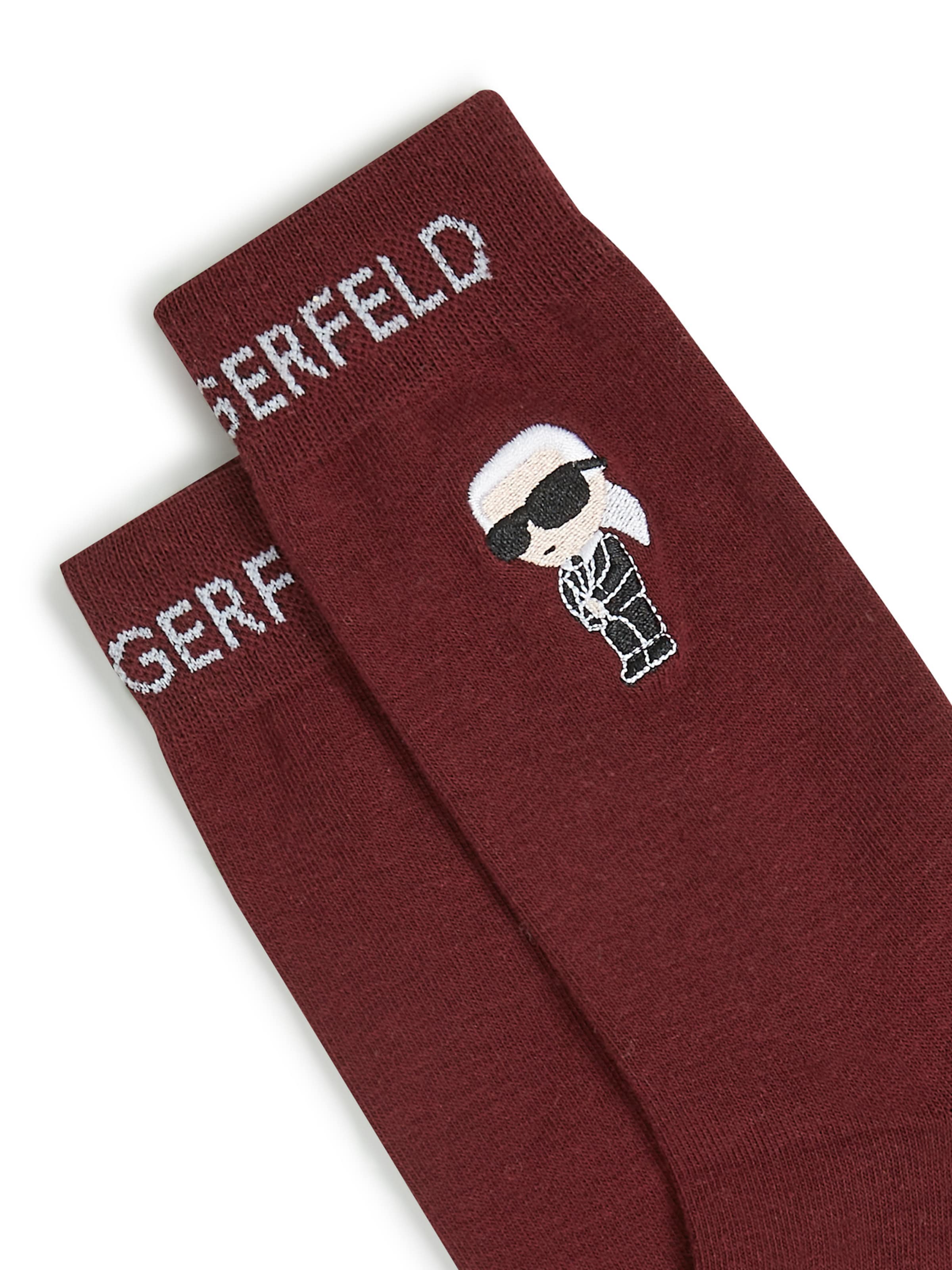 rozā Karl Lagerfeld Zeķes 'Ikon'