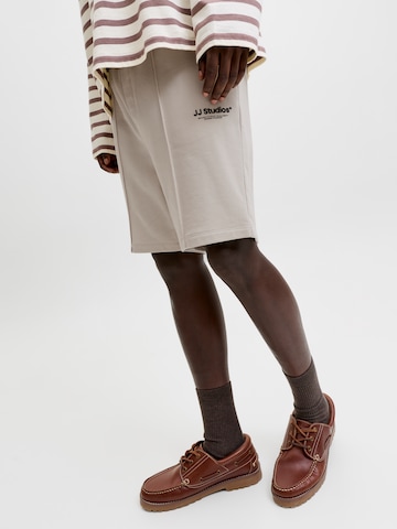 JACK & JONES Loose fit Pants 'JPSTKANE SOHO' in Beige