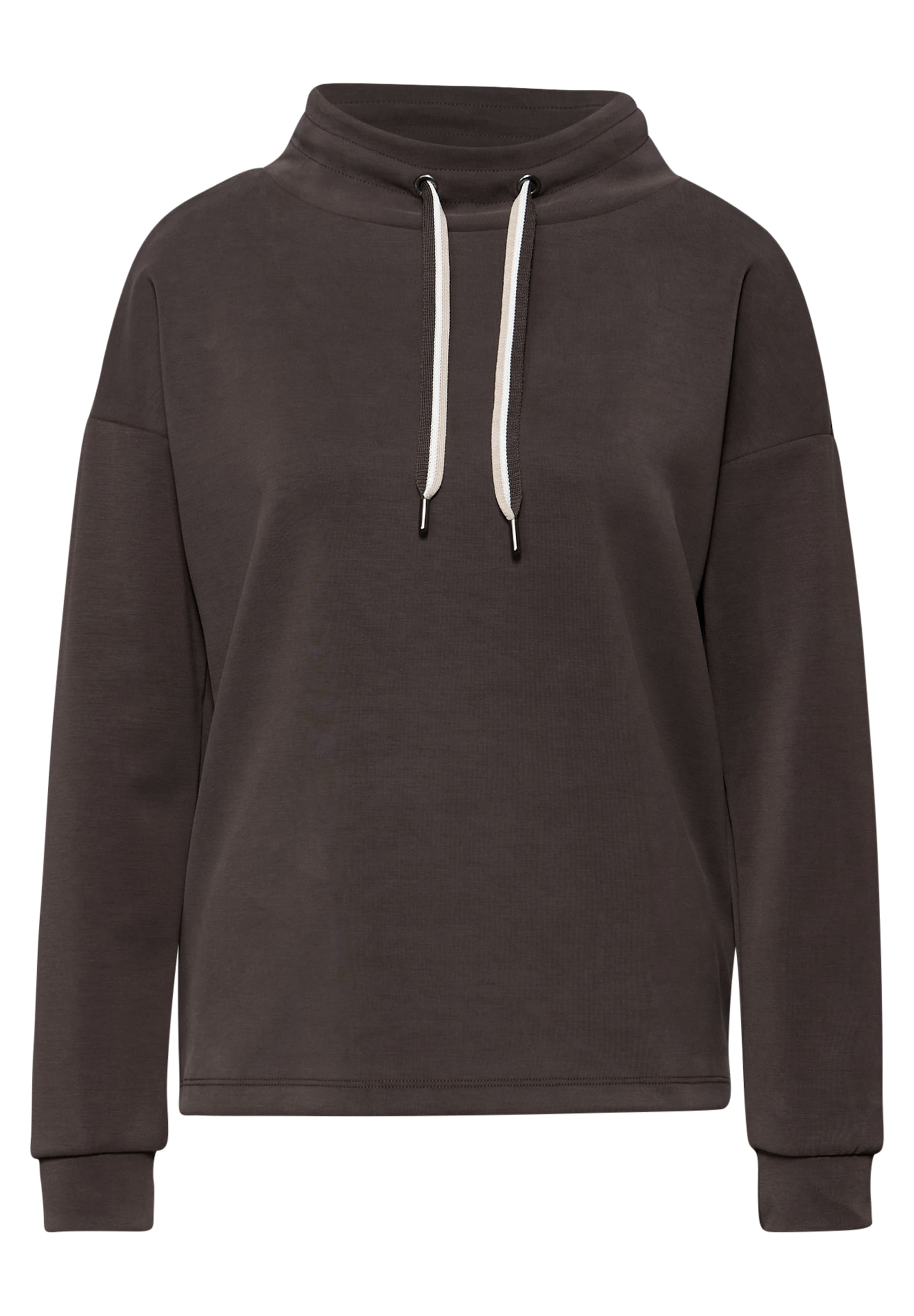 STREET ONE Sweatshirt in Brown: front