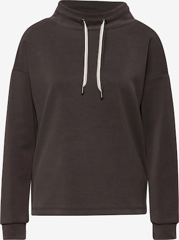 STREET ONE Sweatshirt in Brown: front