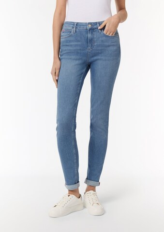 Skinny Jean comma casual identity en bleu : devant