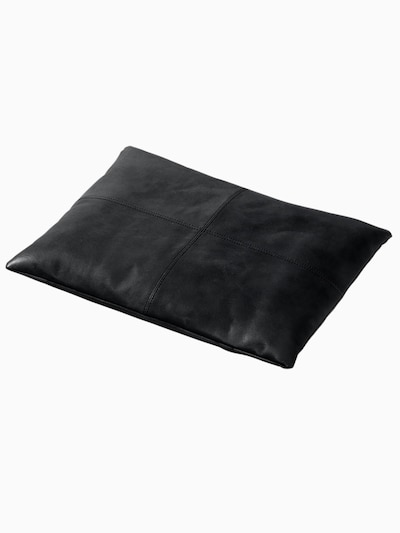 cinas Kissen 'Rib' in schwarz, Produktansicht