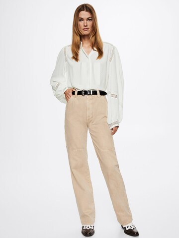 MANGO Blus 'Jacque' i beige