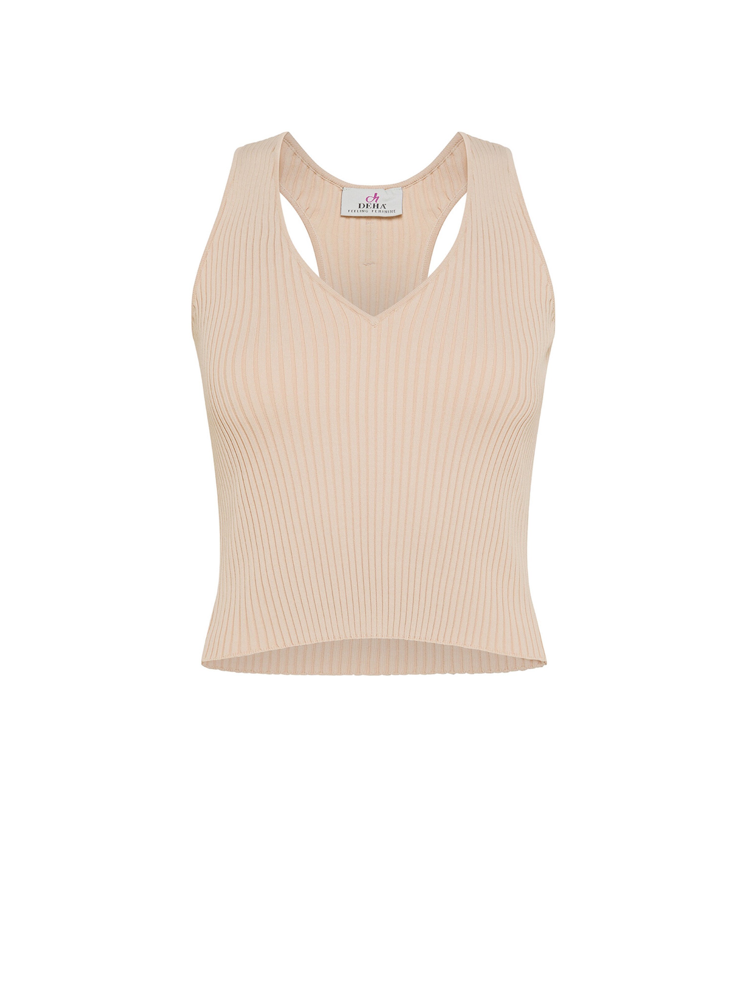Top sportivo di DEHA in beige: frontale