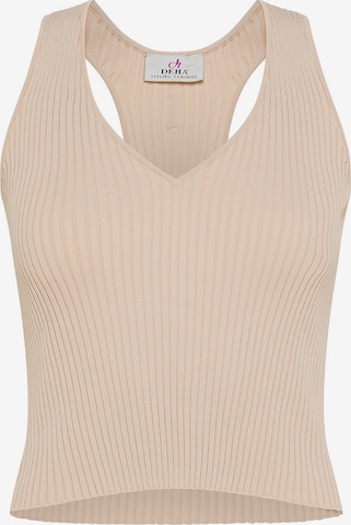 Top sportivo di DEHA in beige: frontale
