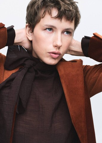 MANGO Blazer 'Velveton' in Braun