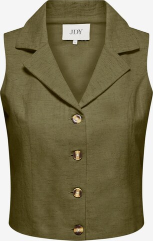 Gilet 'Jdymilan Linen S/L Waistcoat Tlr 15366390' di Jaqueline de Yong in verde: frontale
