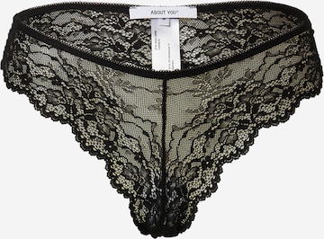 ABOUT YOU - Tanga 'Giselle' em preto: frente