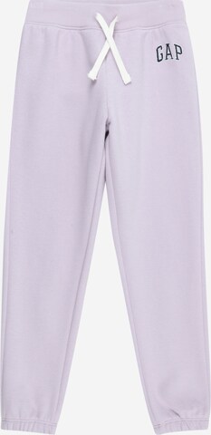 Effilé Pantalon GAP en violet : devant