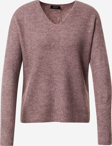 ONLY Pullover 'Camilla' in Braun: predná strana