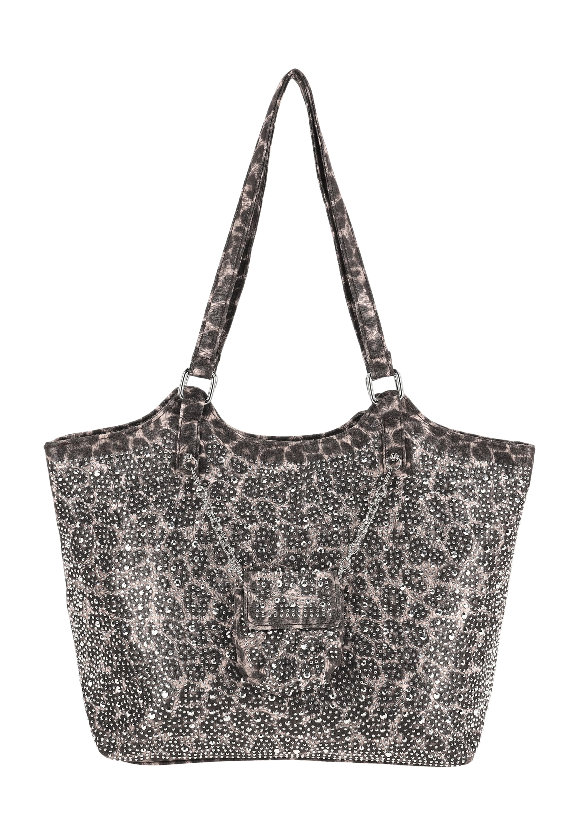 faina Shopper in Brown: front