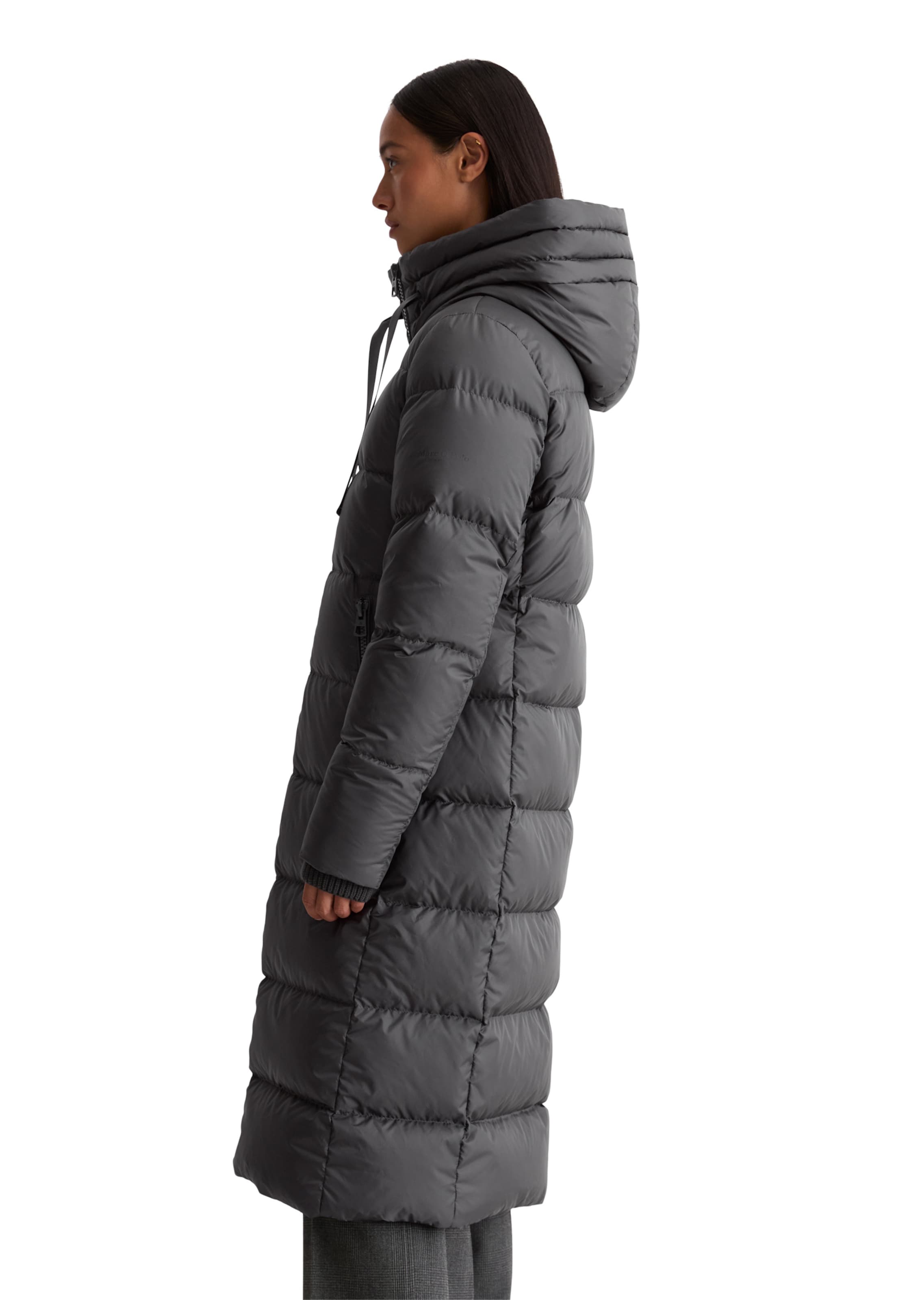 Marc O'Polo Between-Seasons Coat in Grey