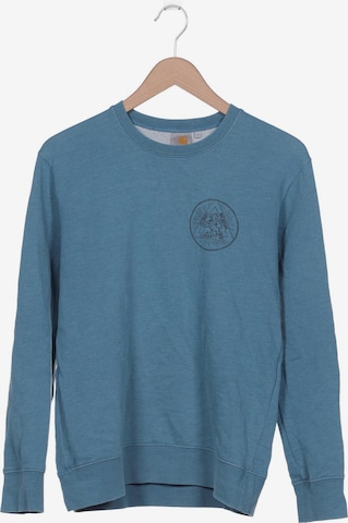 Carhartt WIP Sweatshirt & Zip-Up Hoodie in S in Blue: front