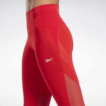 Skinny Pantaloni sport 'Lux Perform' de la Reebok pe roșu