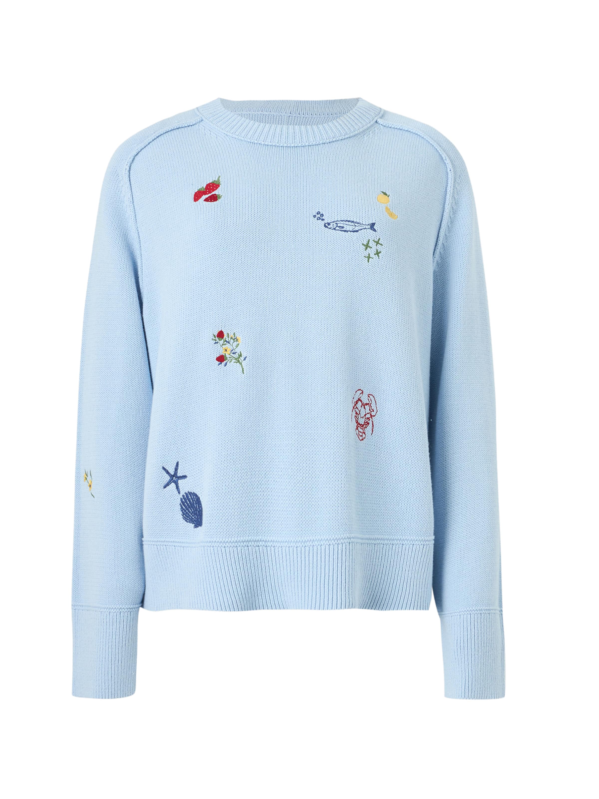 Abercrombie & Fitch Pulóver 'MADELINE' - kék: elől