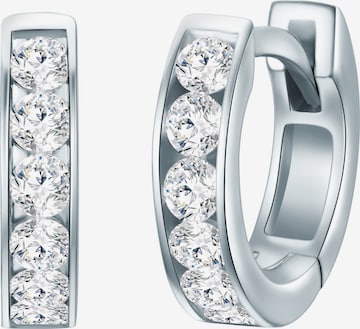 Boucles d'oreilles Trilani en argent : devant