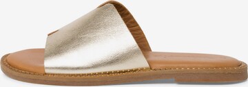 TAMARIS Mules in Gold