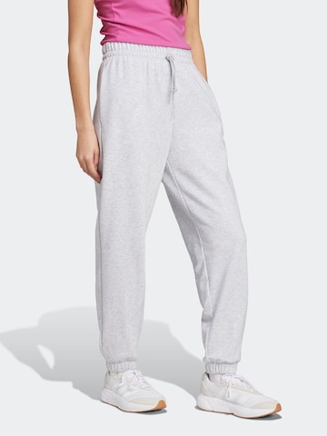 ADIDAS SPORTSWEAR Tapered Sports trousers 'Essentials' in Grey: front