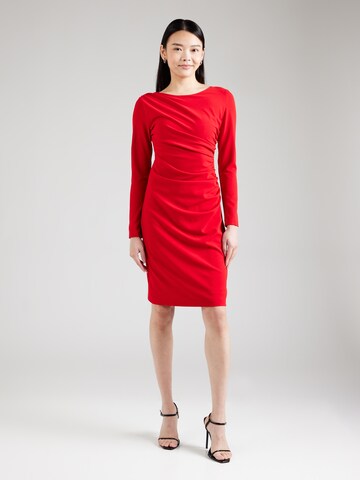 Robe fourreau SWING en rouge : devant
