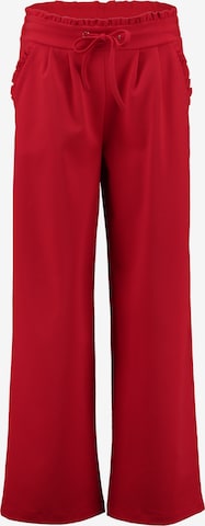 Hailys Wide Leg Hose 'Tr44ay' in Rot: Vorderseite