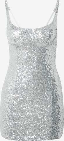 GLAMOROUS Kleid in Silber: predná strana