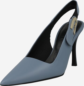 FURLA Slingback Pumps in Blue: front