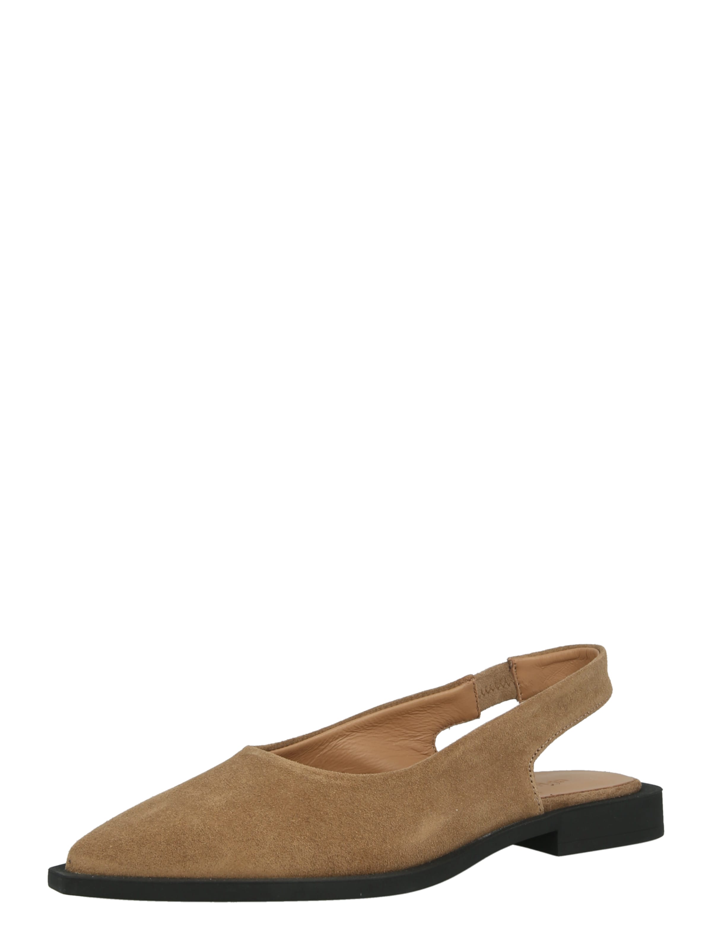 Ballerines à lanières Copenhagen Studios en marron : devant